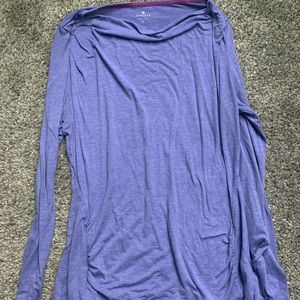 Athleta Long Sleeve Lightweight Wide Neck Top L